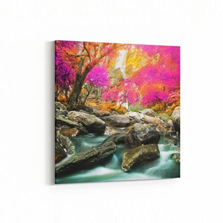 Olla 13943K Doğa / Manzara Görseli Kare Kanvas Tablo (Ölçü: 30X30)