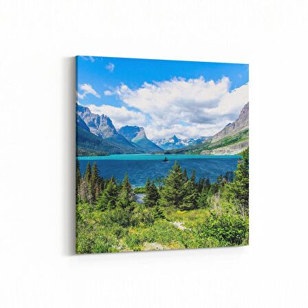 Olla 13484K Doğa / Manzara Görseli Kare Kanvas Tablo (Ölçü: 25X25)