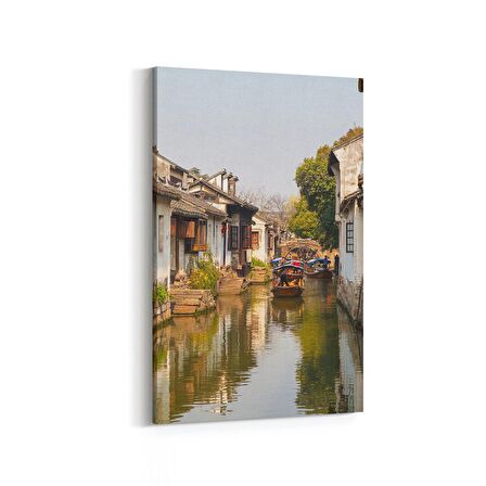 Olla 18761D Yapı Görseli Dikey Kanvas Tablo (Ölçü: 70X105)