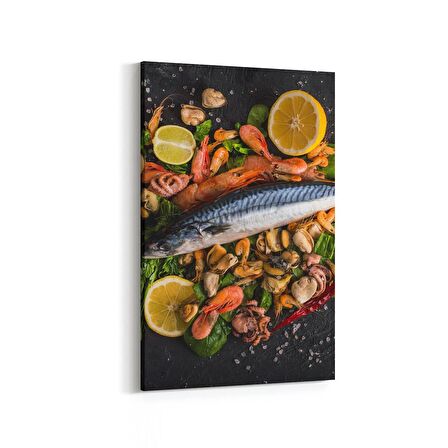 Olla 15267D Gıda Görseli Dikey Kanvas Tablo (Ölçü: 60X90)