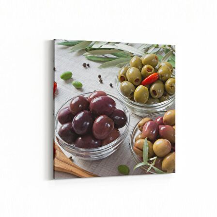 Olla 15153K Gıda Görseli Kare Kanvas Tablo (Ölçü: 30X30)