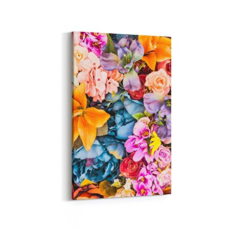 Olla 11584D Çiçek Görseli Dikey Kanvas Tablo (Ölçü: 100X150)