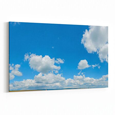 Olla 15662Y Gökyüzü Bulut Görseli  Yatay Kanvas Tablo (Ölçü: 45X30)
