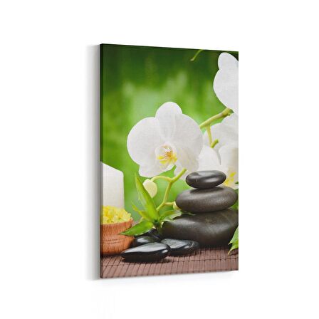 Olla 17041D Spa / Masaj Görseli Dikey Kanvas Tablo (Ölçü: 60X90)