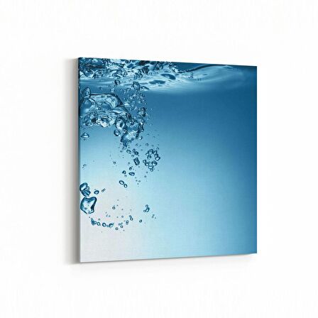 Olla 17234K Su / Damla Görseli Kare Kanvas Tablo (Ölçü: 60X60)