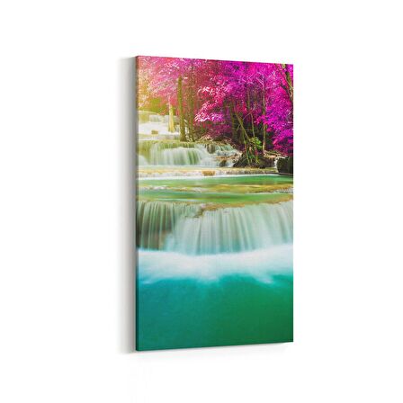 Olla 13785DD Doğa / Manzara Görseli Dikey Dar Kanvas Tablo (Ölçü: 40X80)
