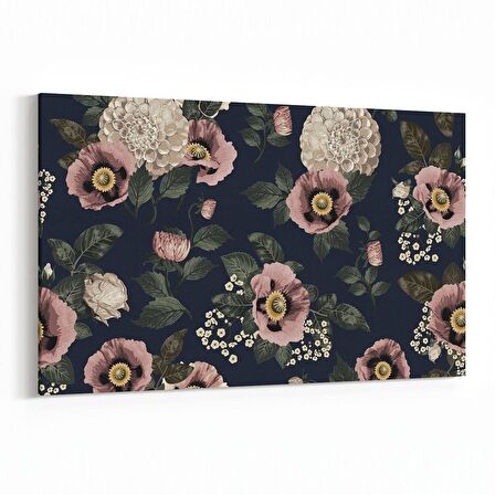 Olla 11772Y Çiçek Görseli Yatay Kanvas Tablo (Ölçü: 150X100)