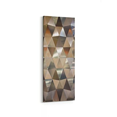 Olla 10035DI Abstract 3 Boyut Görsel Dikey İnce Kanvas Tablo (Ölçü: 40X120)