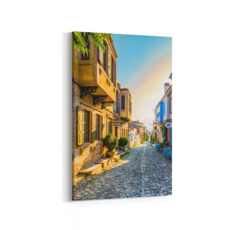 Olla 18036D Yapı Görseli Dikey Kanvas Tablo (Ölçü: 100X150)