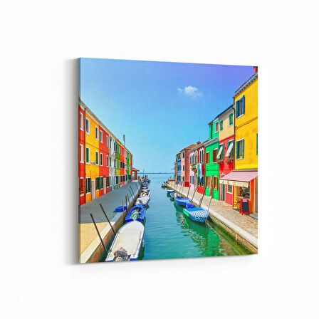 Olla 18193K Yapı Görseli Kare Kanvas Tablo (Ölçü: 25X25)