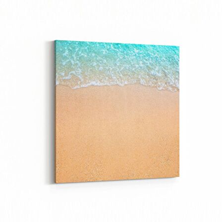 Olla 16412K Kumsal / Sahil Görseli Kare Kanvas Tablo (Ölçü: 30X30)