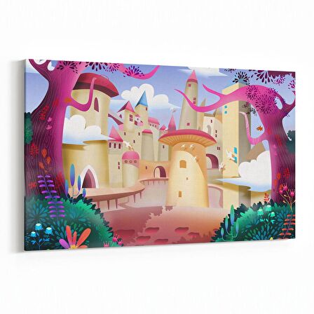 Olla 12783Y Çocuk Odası Görseli Yatay Kanvas Tablo (Ölçü: 70X50)