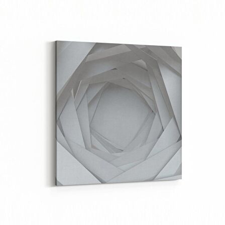 Olla 10442K Abstract Tünel Görsel Kare Kanvas Tablo (Ölçü: 25X25)