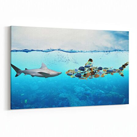 Olla 12948Y Deniz / Okyanus Görseli Yatay Kanvas Tablo (Ölçü: 30X20)