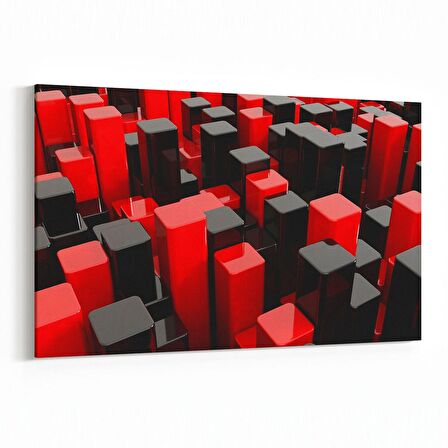 Olla 10050Y Abstract 3 Boyut Görsel Yatay Kanvas Tablo (Ölçü: 150X100)