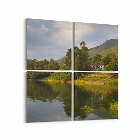 Olla 14073K4 Doğa / Manzara Görseli Kare 4'lü Kanvas Tablo (Ölçü: 65X65)