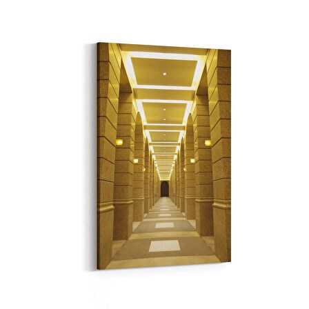 Olla 18538D Yapı Görseli Dikey Kanvas Tablo (Ölçü: 60X90)