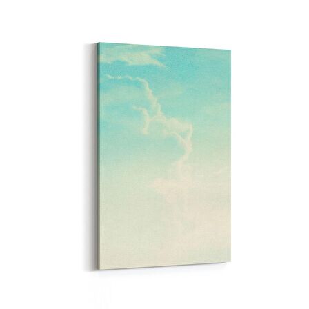 Olla 15430D Gökyüzü Bulut Görseli  Dikey Kanvas Tablo (Ölçü: 70X105)