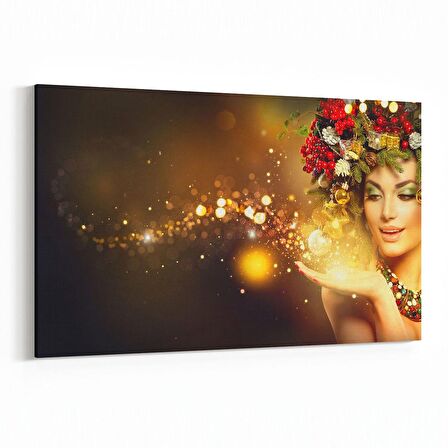 Olla 16951Y Model / Manken Görseli Yatay Kanvas Tablo (Ölçü: 150X100)