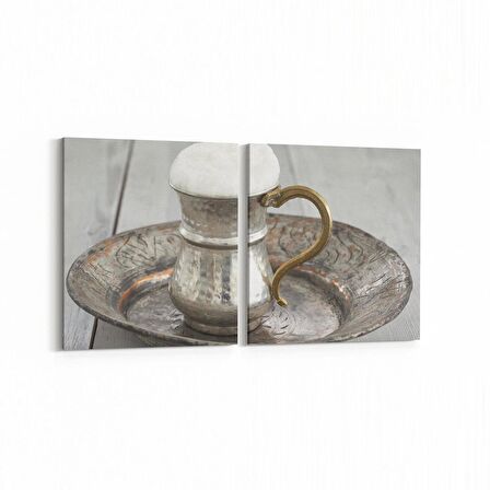 Olla 15199K2Y Gıda Görseli Kare 2'li Yatay Kanvas Tablo (Ölçü: 125X60)