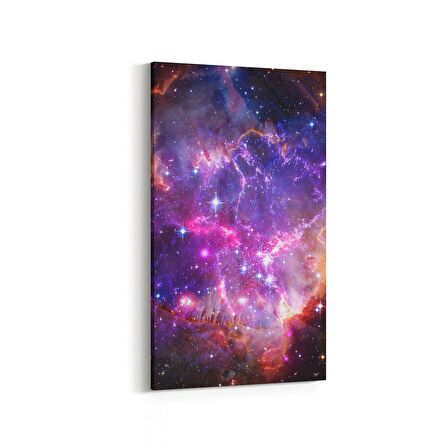 Olla 17686DD Uzay Görseli Dikey Dar Kanvas Tablo (Ölçü: 40X80)