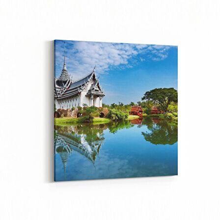 Olla 18784K4 Yapı Görseli Kare 4'lü Kanvas Tablo (Ölçü: 145X145)