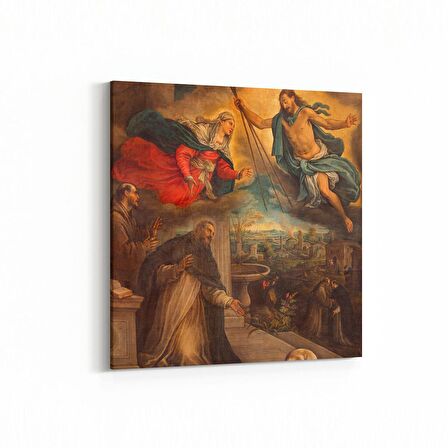 Olla 16277K Heykel / Sanat Görseli Kare Kanvas Tablo (Ölçü: 50X50)