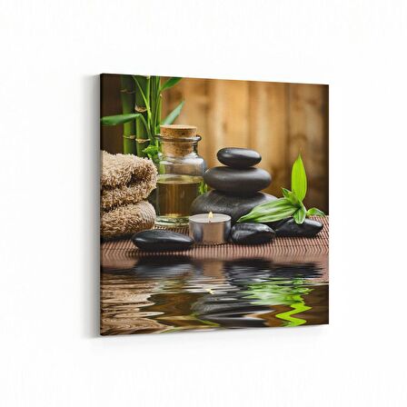 Olla 17055K Spa / Masaj Görseli Kare Kanvas Tablo (Ölçü: 30X30)