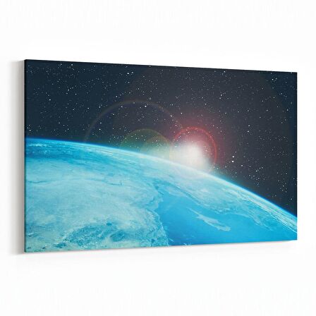 Olla 14841Y Gece Gökyüzü Görseli Yatay Kanvas Tablo (Ölçü: 70X50)