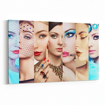 Olla 16316Y Kuaför / Berber Görseli Yatay Kanvas Tablo (Ölçü: 30X20)