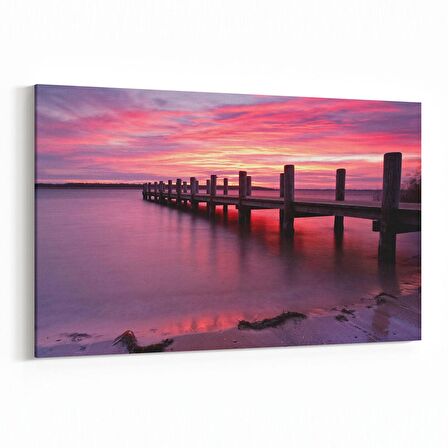 Olla 15904Y Günbatımı Görseli Yatay Kanvas Tablo (Ölçü: 150X100)