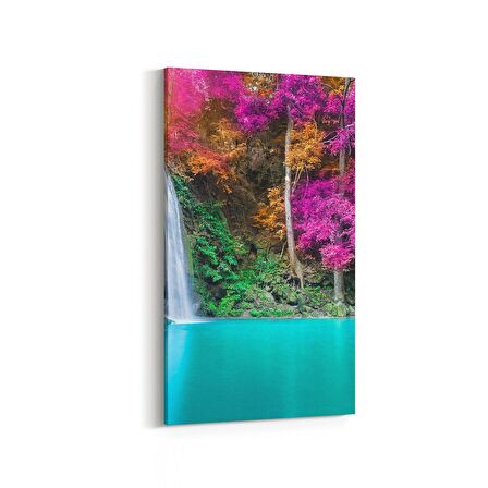 Olla 13953DD Doğa / Manzara Görseli Dikey Dar Kanvas Tablo (Ölçü: 60X120)