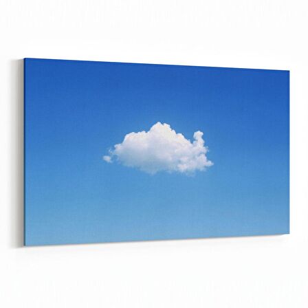 Olla 15411Y Gökyüzü Bulut Görseli  Yatay Kanvas Tablo (Ölçü: 90X60)