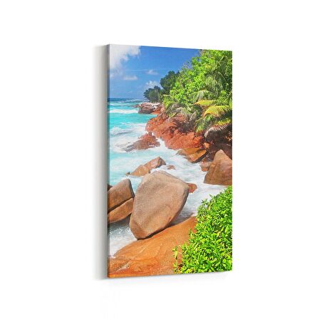 Olla 14229DD Doğa / Manzara Görseli Dikey Dar Kanvas Tablo (Ölçü: 60X120)