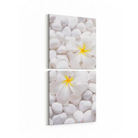 Olla 17326K2D Taş / Tuğla Görseli Kare 2'li Dikey Kanvas Tablo (Ölçü: 30X65)