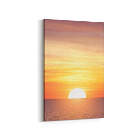 Olla 15910D Günbatımı Görseli Dikey Kanvas Tablo (Ölçü: 20X30)