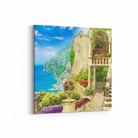 Olla 18740K Yapı Görseli Kare Kanvas Tablo (Ölçü: 30X30)