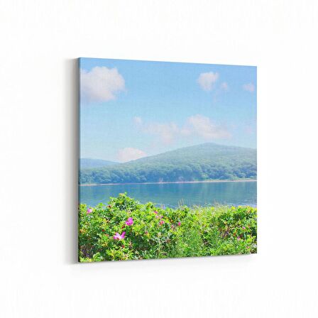 Olla 14012K Doğa / Manzara Görseli Kare Kanvas Tablo (Ölçü: 25X25)