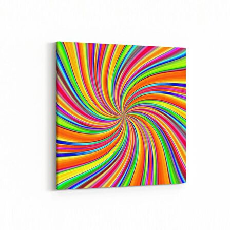 Olla 10324K Abstract Görsel Kare Kanvas Tablo (Ölçü: 30X30)
