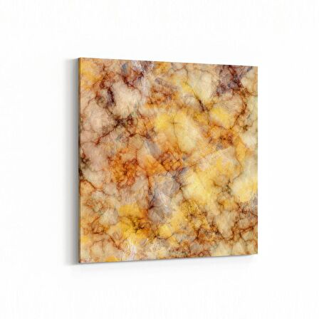 Olla 16697K Mermer Desen Görsel Kare Kanvas Tablo (Ölçü: 30X30)