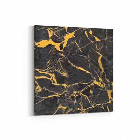 Olla 16685K Mermer Desen Görsel Kare Kanvas Tablo (Ölçü: 25X25)
