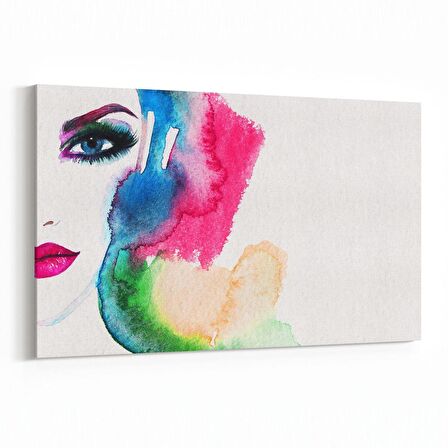 Olla 16311Y Kuaför / Berber Görseli Yatay Kanvas Tablo (Ölçü: 45X30)