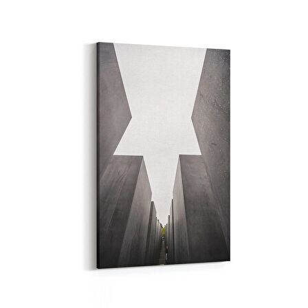 Olla 18214D Yapı Görseli Dikey Kanvas Tablo (Ölçü: 60X90)