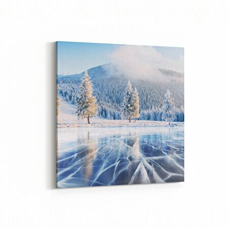 Olla 14168K Doğa / Manzara Görseli Kare Kanvas Tablo (Ölçü: 25X25)