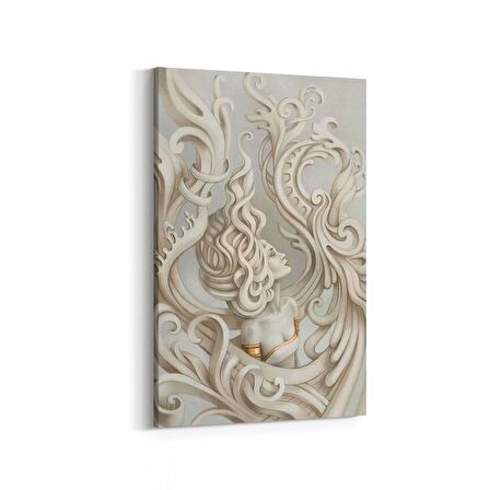 Olla 10010D 3 Boyut Görsel Dikey Kanvas Tablo (Ölçü: 40X60)