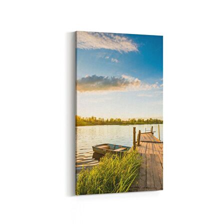 Olla 13849DD Doğa / Manzara Görseli Dikey Dar Kanvas Tablo (Ölçü: 40X80)