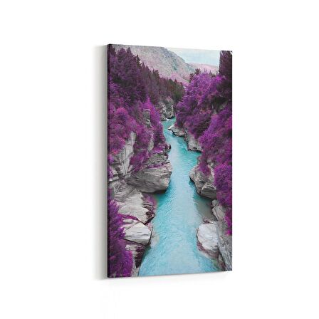 Olla 14598DD Doğa / Manzara Görseli Dikey Dar Kanvas Tablo (Ölçü: 60X120)