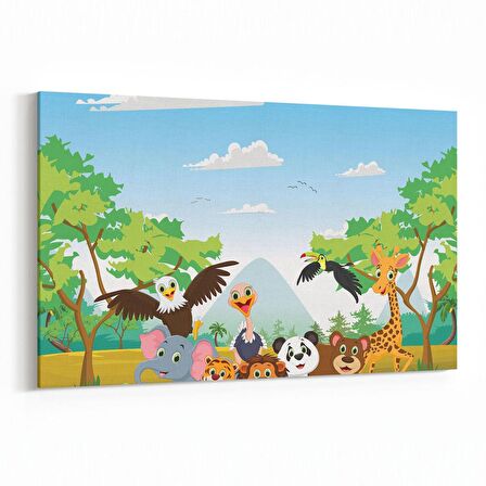 Olla 12706Y Çocuk Odası Görseli Yatay Kanvas Tablo (Ölçü: 45X30)