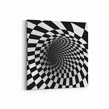 Olla 10219K Abstract Girdap Görsel Kare Kanvas Tablo (Ölçü: 60X60)