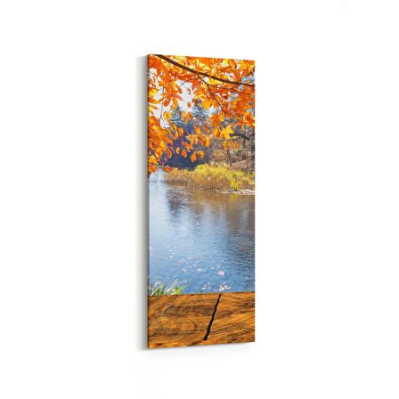 Olla 13171DI Doğa / Manzara Görseli Dikey İnce Kanvas Tablo (Ölçü: 40X120)